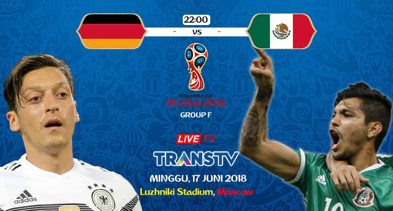 Jerman melawan Meksiko. Pertandingan ini akan di selenggarakan di Stadium Luzhniki.