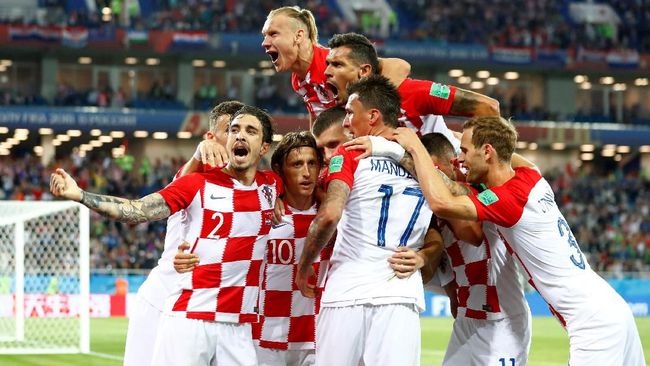 Timnas Kroasia berhasil mengalahkan Timnas Nigeria 2 - 0