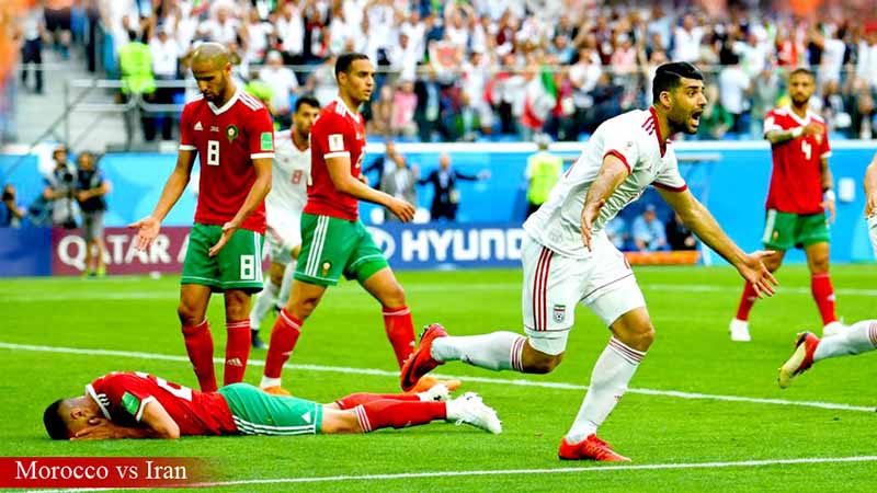 Timnas Moroko Kalah dari Iran pada laga perdana di piala dunia 2018 Grup B