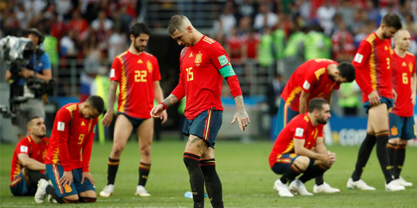 Sergio Ramos Menangis Usai Spanyol Tersingkir di Piala Dunia