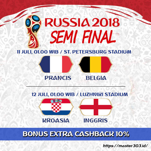 Jadwal Semifinal Piala Dunia 2018