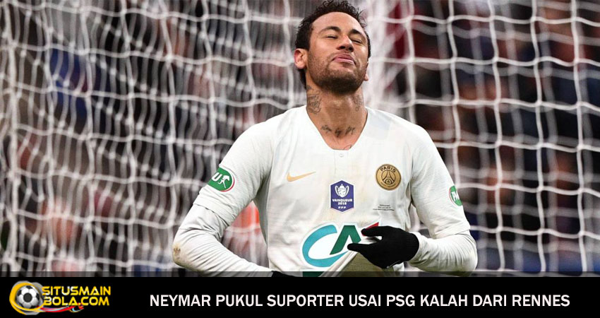 Aksi Neymar Pukul Suporter