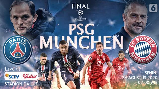 Prediksi Paris Saint-Germain vs Bayern Munchen 24 Agustus 2020